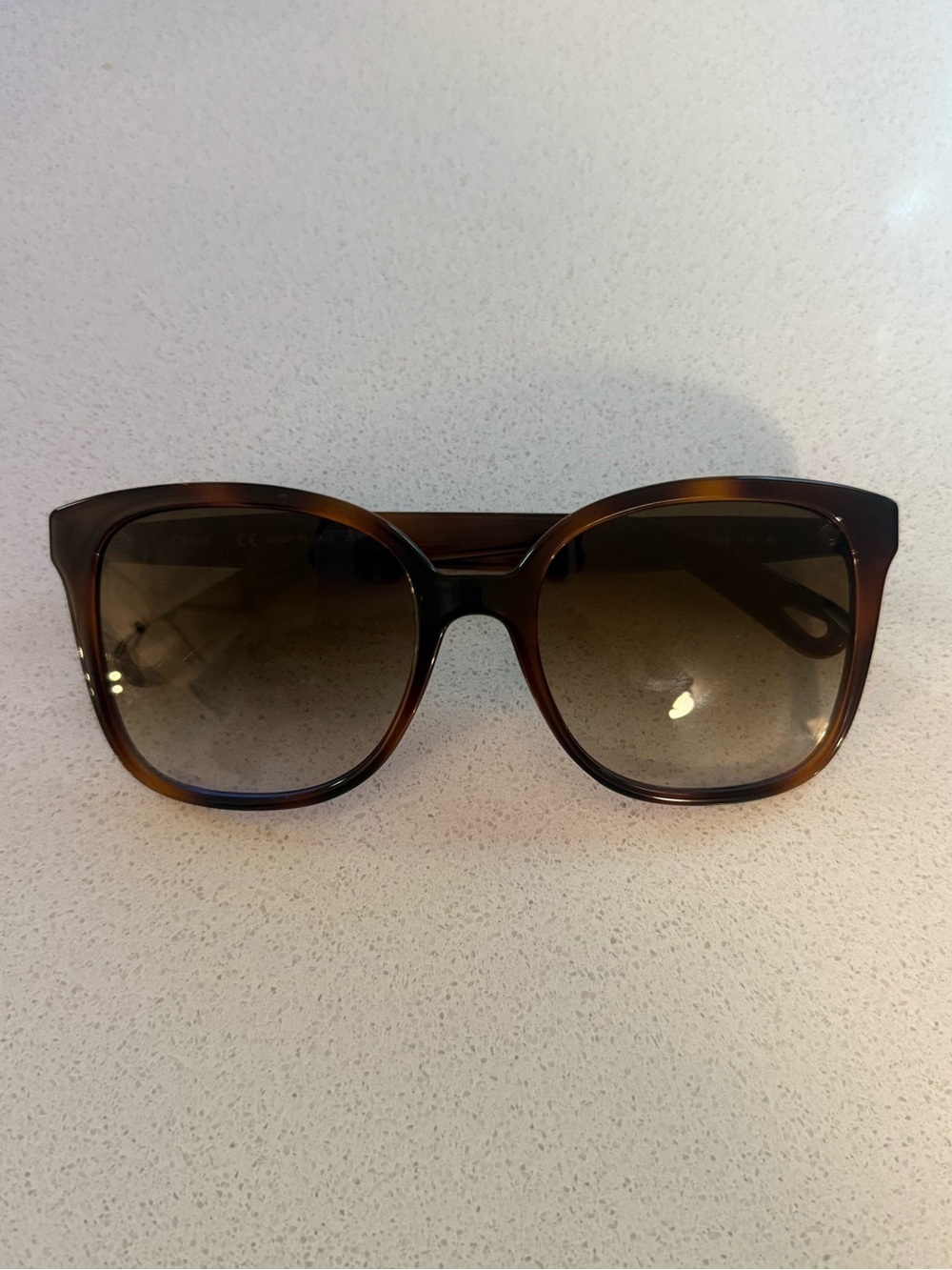 CHLOE Classic Women's Tortoiseshell Sunglasses - Brown Lenses